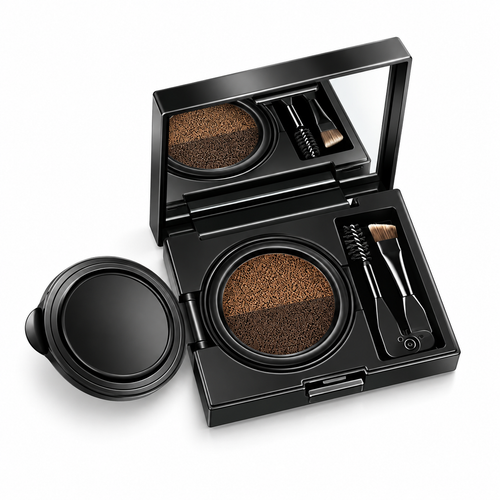 Air Cushion Eyebrow Cream, Long Lasting Brow Tint with Dual Applicator
